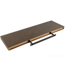 Repisa Mdf 1 Nivel(Es) 25X80X3.8 Cm Chocolate