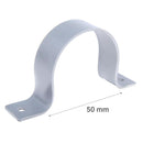 Abrazadera PVC-S 50mm Gris 1u