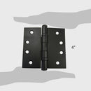 Bisagra 4x4 acero negro colonial blister