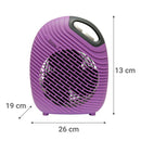 Termoventilador Electrico 2000 W Sun-05 Morado