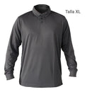 Polera cool dry manga larga gris talla xl