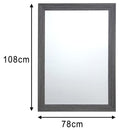 Espejo Decorativo Rect 78X108Cm Dor Gris