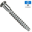 Tornillo Tirafondo Madera 2 Pulg 3/16 Pulg 12 Unidad(Es)