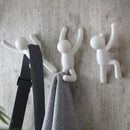 Set De 3 Ganchos Buddy Plastico Blanco