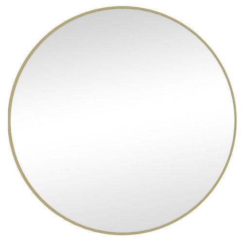 Espejo Pared Forma Redonda 70x70 cm Dorado Aluminum Mirror