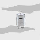 Dado poligonal 1/2x27 mm acero