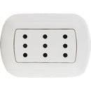 Enchufe 10A Triple Oval Blanco