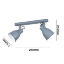 Barra Industrial Metal Gris