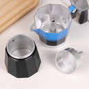 Cafetera Moka 6 Tazas 300 ml Aluminio Azul/negro