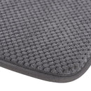 Set 2 Pisos Bano Espuma De S 43X60 Cm Poliester Gris