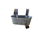 Macetero para Baranda de Metal 24x15 cm Metalico
