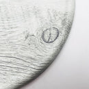 Bandeja Melamina Redonda 45X38.5 Cm Blanco/ Marmol
