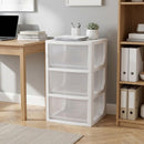 Cajonera 39X71X46 Cm 127.4 L Blanco/Transparente
