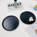 Set Platos 21 cm 4 Piezas Melamina Negro