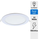 Panel LED empotrado 12 W 17 cm..