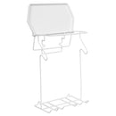 Porta bolsas para basura metal blanco