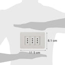 Tomacorriente Triple Armado 10A Blanco