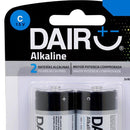 Pack 2 pilas alcalina C 1.5V