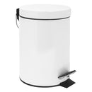 Basurero 3 Litros Metal Blanco