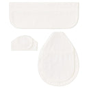 Set de Cortina De bano 30x42 cm Blanco