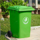 Basurero Plastico Con Tapa Ruedas 360 L