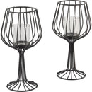 Set De 2 Portavelas Decorativos