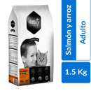 Alimento premium para Gato Adulto Salmon y arroz 1.5 kg