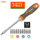 Set Atornillador Ratchet 14 En 1