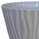 Macetero Autorregante Reciclado De Plastico 23X20 Cm Marfil