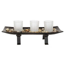 Portavela Rectangular 3 Velas Decorativas Hogar