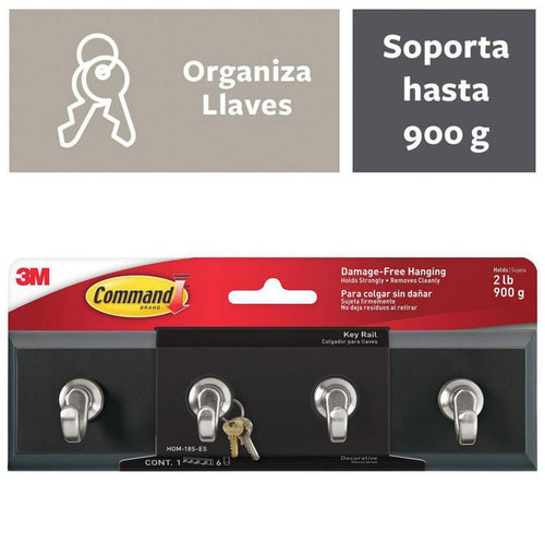 Colgador de Llaves Plastico Negro