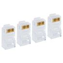 Pack De 4 Conectores Rj45 Para Cableado Red