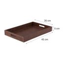 Bandeja Ecocuero Rectangular 30x45 cm Canela
