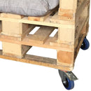 Rueda giratoria con freno goma 150 kg