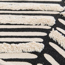 Alfombra Jacky 120x170 cm Algodon blanco y negro