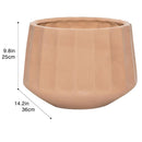 Macetero Vitoria De Ceramica 36X25 Cm Marron