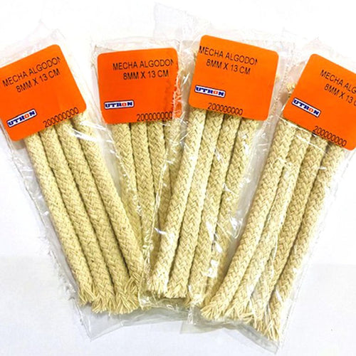 Pack De 4 Mechas Trenzado Para Antorcha Jardin 13 Cm