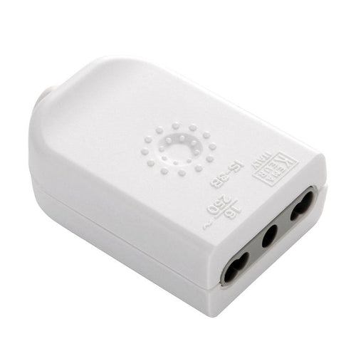 Enchufe hembra volante 10/16A 2P+T Blanco