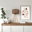 Lampara Mesa Tripode Pantalla Negro 28x60cm