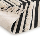 Alfombra Jacky 120x170 cm Algodon blanco y negro