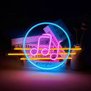 Letrero Led Neon Live Notas