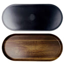 Bandeja Melamina Rectangular 44.8x20.5 cm Madera, Negro