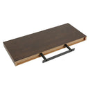 Repisa Madera 1 Nivel(Es) 25X3.8X60 Cm Chocolate