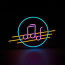 Letrero Led Neon Live Notas