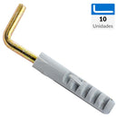 Tornillo Escuadra Concreto 1 10 mm 10 unidad(es)