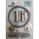Set Cable Tensor De Acero 2,5 M Muro Y Lateral
