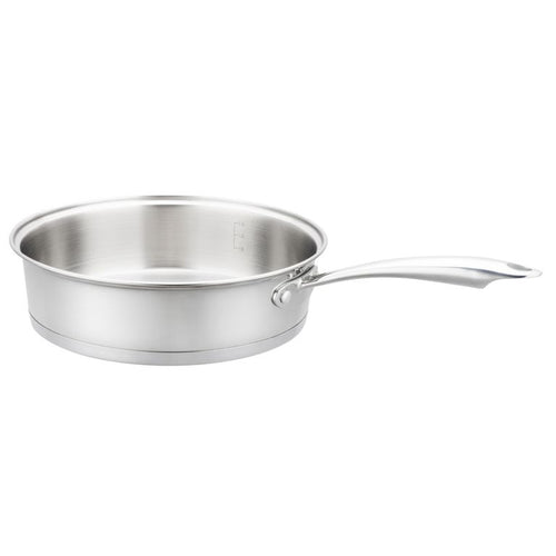 Sarten 24 cm Acero inoxidable Plateado..