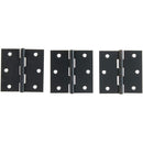 Pack de 3 bisagras 3 1/2x3 1/2 3 unidades negro