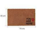 Limpiapies You Are Here 45X75 Cm Pvc Natural