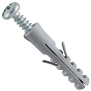 Tarugo 4 mm 25 unidades con tornillos y broca